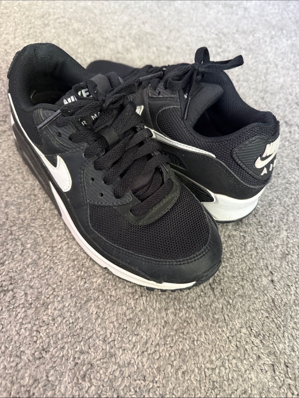 Nike Air Max Pro Black and White Low-Top Sneakers